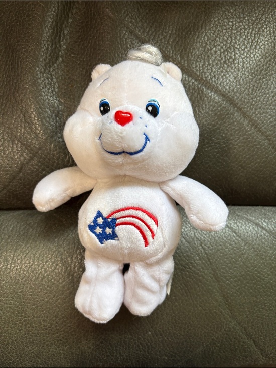 Care Bears Other - Carebear white plush with red white and blue